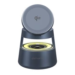4smarts 541327 Ladegerät für Mobilgeräte Kopfhörer, Smartphone, Smartwatch Grau USB Kabelloses Aufladen Drinnen