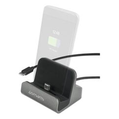 4smarts 541426 Handy-Dockingstation Smartphone Schwarz, Grau