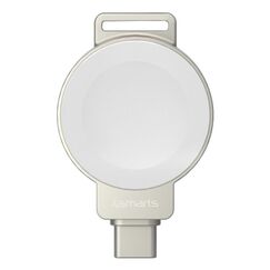 4smarts 541476 Ladegerät für Mobilgeräte Smartwatch Braun, Silber, Weiß USB Kabelloses Aufladen Drinnen, Draußen