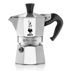 Bialetti Moka Express Mokka-Kanne Aluminium, Schwarz