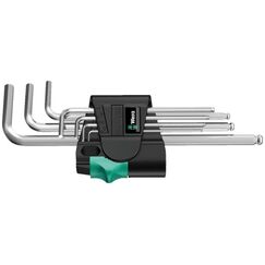 Wera 950/9 Hex-Plus 1 L-förmiger Inbusschlüssel-Satz Metrisch 9 Stück(e)