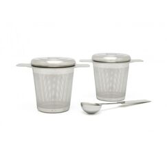 Bredemeijer Teefilter mit Teemaßlöffel Edelstahl 2er Set