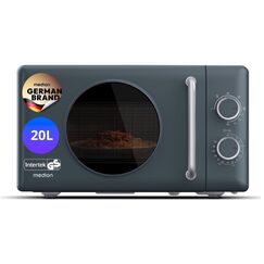 MEDION MD 100119 Grau Kombi-Mikrowelle Arbeitsplatte 20 l 800 W, Farbe: Grau