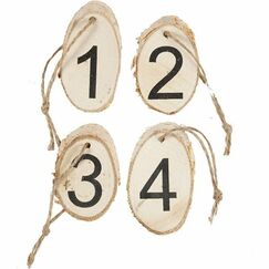 Creativ Company Holzscheiben mit Adventzahlen