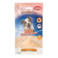 Nobby 50923 Hunde-/Katzenleckerli Hund Leckerli Huhn, Lachs 15 g