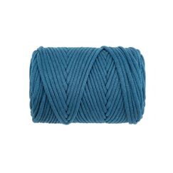 GLOREX Makramee Cord 5mm 500g, gewebt türkis