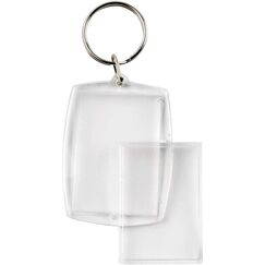 Creativ Company 51268 Schlüsselring/Etui Silber, Transparent