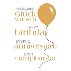 ABC 51305 Gruß-/Beileidskarte Standard-Grußkarte Geburtstag 1 Stück(e)