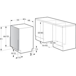 Gorenje GV520E10 Vollintegrierbarer Geschirrspüler 45 cm