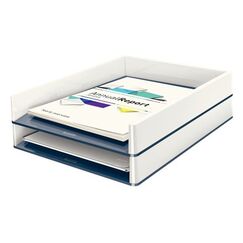 Leitz 53611001 Schreibtischablage Kunststoff Metallisch, Weiß