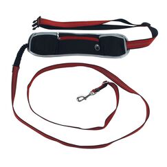 SwissPet 548077 Hunde-/Katzenleine 2,5 m Schwarz, Rot Hund Freihändige Leine