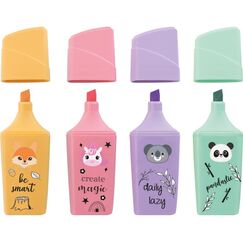 Eberhard Faber Mini Animal Orange, Blau, Türkis, Pink 4 Stück(e)