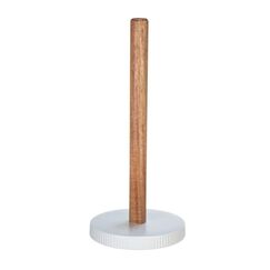 WENKO Refia Tisch-Papierhandtuchhalter Akazienholz, Keramik Weiß, Holz