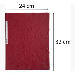Exacompta 55525E Sammelmappe Karton Kirsche (Frucht) A4