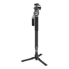 SmallRig 5564 Kamera-Einbeinstativ 1/4, 3/8" Aluminium, Karbonfaser, Kunststoff Schwarz