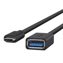 Belkin F2CU036btBLK USB Kabel USB 3.2 Gen 1 (3.1 Gen 1) USB C USB A 5 Gbit/s Schwarz