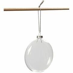 Creativ Company 55951 Christbaumschmuck Kugel-Weihnachtsschmuck Glas Transparent 6 Stück(e)