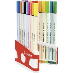 STABILO Pen 68 brush Filzstift Mehrfarbig 20 Stück(e)
