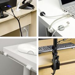 Steffen 57 00018 Kabel-Organizer Tisch/Bank Kabelmanagement Schwarz 1 Stück(e)