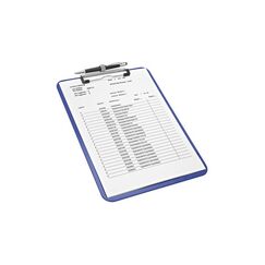 Wedo 57 6603 Klemmbrett A4 Polystyrene Blau