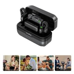 SmallRig 5715 Kabelloses Mikrofonsystem, Farbe: Schwarz
