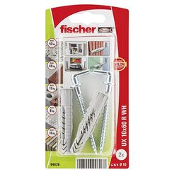 Fischer 94626 Schraubanker/Dübel 2 Stück(e) Schraubhaken & Dübelsatz 60 mm