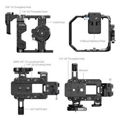SmallRig 5801 Kamerabox 1/4-20" Schwarz