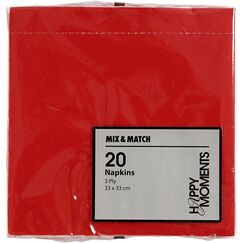Creativ Company 599003 Serviette 20 Stück(e) Rot