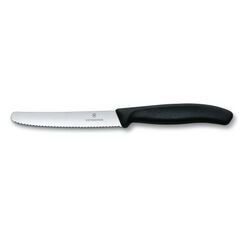 Victorinox Swiss Classic Tomaten/Tafelmess 1 Stk. schwarz, Wellenschliff 11cm