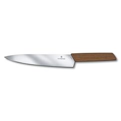 Victorinox Swiss Modern Tranchiermesser 22 cm, Nussbaumholz