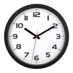 TFA-Dostmann 60.3050.01 Wand- /Tischuhr Quarzuhr Rund Schwarz