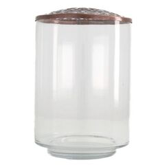 CHALET 600-46809-304 Vase Zylinderförmige Vase Glas Transparent, Braun