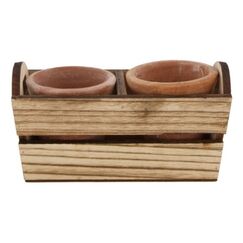 CHALET 600-54521-365 Blumenkübel Pflanzgefäß Freistehend Holz