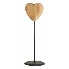 CHALET 601-37477.002 Dekorative Statue & Figur Holz, Schwarz Holz