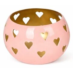 CHALET 601-79626.301 Kerzenständer Metall Pink, Gold