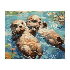 Schipper Otterpärchen Malen nach Zahlen