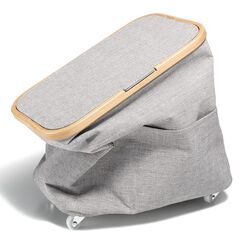 Prym 612055 Näh-/Garnzubehör-Lagerung Aufbewahrungstasche Grau Baumwolle, Holz