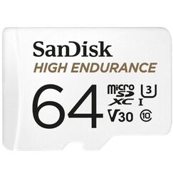 SanDisk High Endurance 128 GB MicroSDXC UHS-I Klasse 10, Kapazität: 64 GB