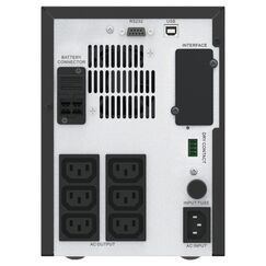 APC Easy UPS 1 Ph Line Interactive, 1000VA, Tower, 230V, 6 IEC C13 Ausgänge, AVR, Potentialfreier Kontakt, LCD, ohne Netzwerk-Managementkarte