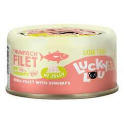 Lucky Lou Extrafood Thunfisch & Shrimps in Gelee 70g Dose