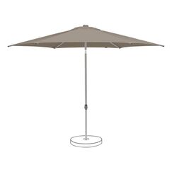 Suncomfort by Glatz Pop UP Terrassenschirm Rechteck Graubraun, Farbe: Graubraun