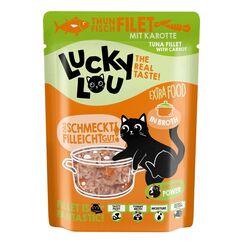 Lucky Lou Extrafood Thunfisch mit Karotte in Sud 70g Pouch