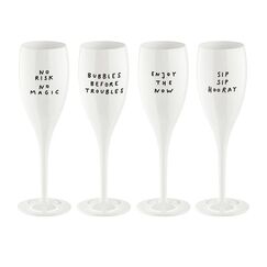 koziol CHEERS No. 1 SAY IT IN STYLE 4er-Set
