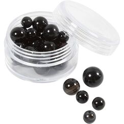 Creativ Company 632024 Perle Runde Perle Agate Schwarz 28 Stück(e)