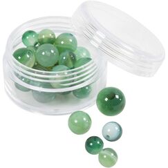 Creativ Company 632027 Perle Runde Perle Agate Grün 28 Stück(e)