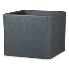 Scheurich Alea 140 Draußen Topfpflanzer Freistehend Kunststoff Schwarz, Granit