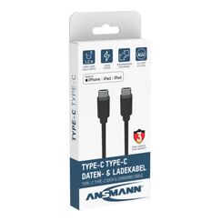 Ansmann 1700-0121 USB Kabel 0,12 m USB C 5 Gbit/s Schwarz