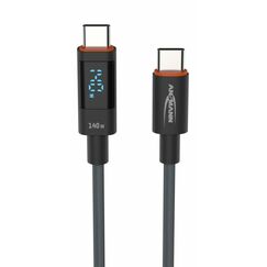 Ansmann 1700-0171 USB Kabel USB 2.0 2 m USB C 0,48 Gbit/s 140 W Anthrazit