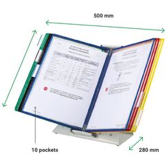 Tarifold 434209 Dokumentenanzeige-Karussell Tisch/Wand Porträt A4