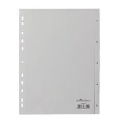 Durable 650510 Tab-Register Numerischer Registerindex Polypropylen (PP) Grau